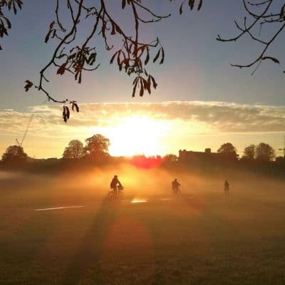 Morning cycling