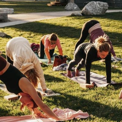 Outdoor yoga